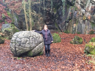 Brainy find on a walk in the woods. What's the likelihood that a neuroscientist on a walk in the woods stumbles on this!