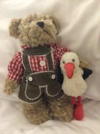 Teddy for Otto and my lucky stork