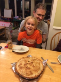 Paul and Keira--but check out our pie!